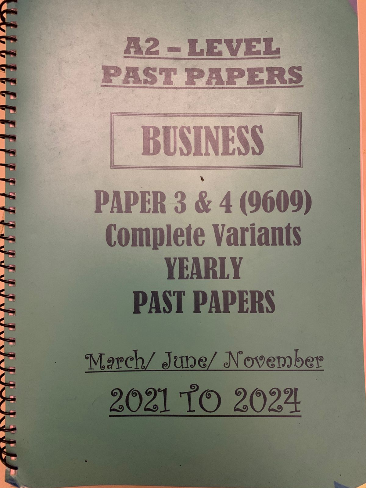 a level business unolved past papers - paper 3 & 4
